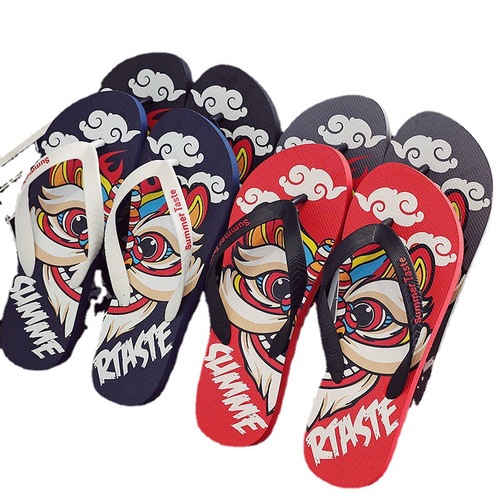 Flip-flops for summer men's outerwear household non-slip Korean rubber men's beach sandals wholesale men's shoes casual trend