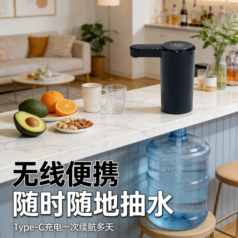 Готовый к использованию электрический водяной насос, выдающий воду одним нажатием, подходит как для больших, так и для маленьких бутылок, универсальный для дома и офиса, полностью автоматический диспенсер для воды.