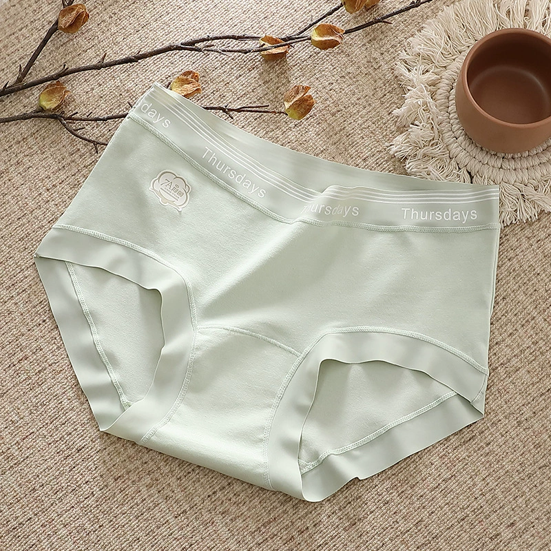 Порно? нет. Underwear, antibacterial long cotton trousers, light and thin breathable pants, mid rise