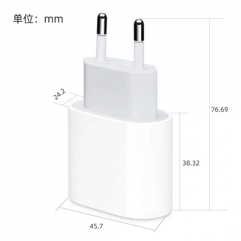跨境PD20W充电器EU欧规充电头适用苹果iphone手机快充头批发套装|undefined