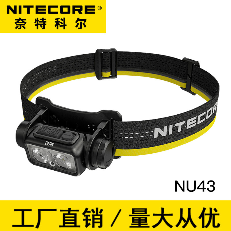 NITECORE NU43 Headlight para senderismo al aire libre Headlight recargable ligero