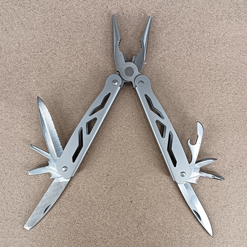 新品全钢喷砂钳 多功能折叠钳子 野营野外求生多用钳组合工具刀钳