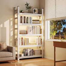 家用钢制书架落地多层客厅收纳置物架学生儿童书本书橱简易书柜子