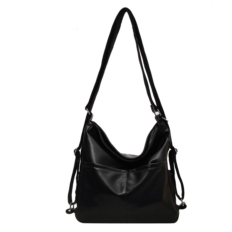 Cross-border PU Leather Backpack & Crossbody Bag for Women, 2-in-1 Tote Bag 2025 New Arrival School Shoulder Bag - Thumbnail 8