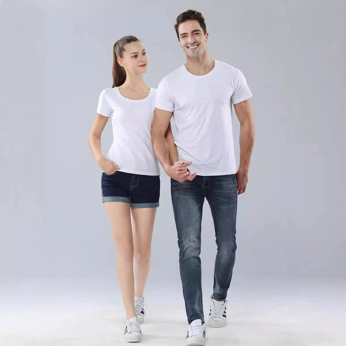 Мужская и женская однотонная хлопковая Футболка с круглым вырезом на заказ, рекламная культурная рубашка с принтом логотипа, Комбинезоны для корпоративной деятельности