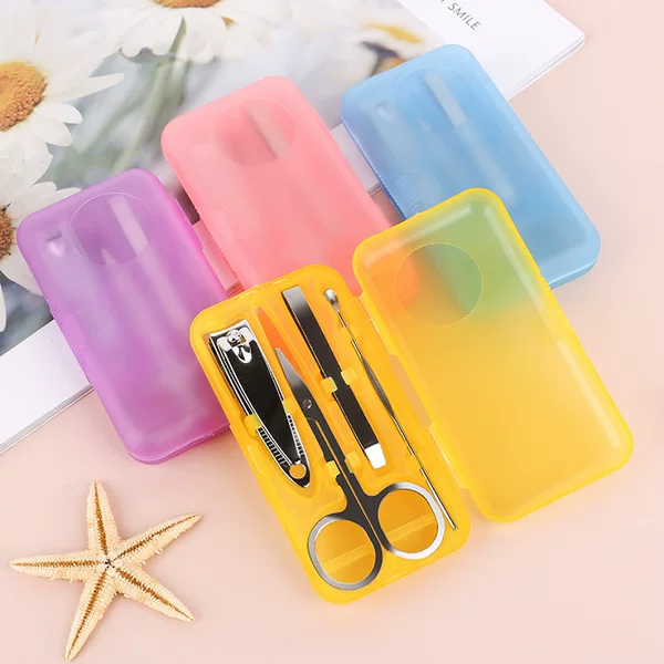 Nail Clipper Set Plastic Box 4-Piece Manicure Tool Nail Clipper Advertising Gift Nail Clipper Set