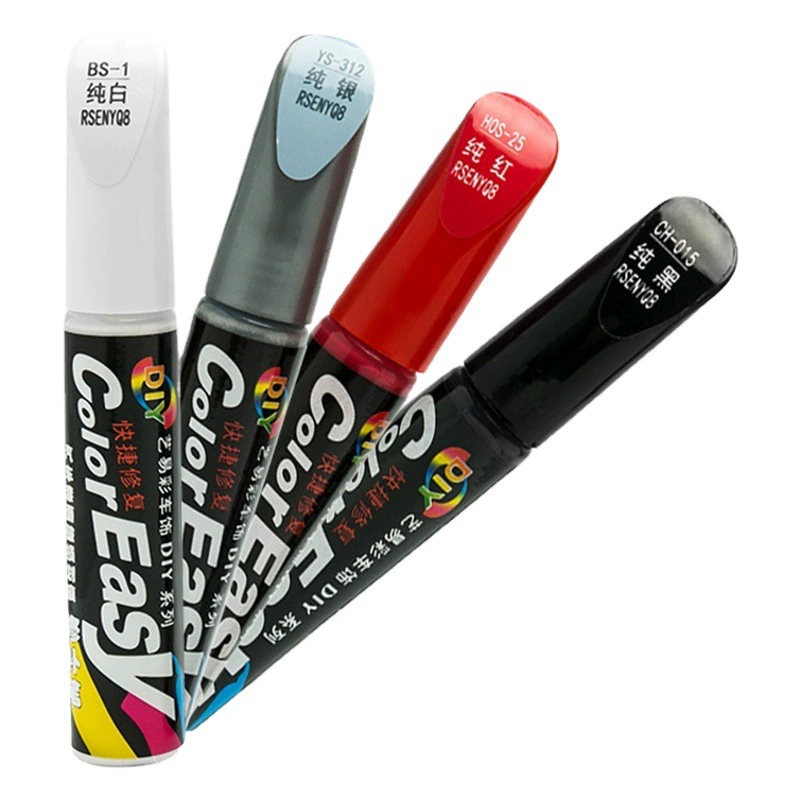 Автомобильная ручка для краски Pearl White Средство для ремонта царапин черный знак глубины специальная самораскрашивающаяся Серебряная ручка для краски