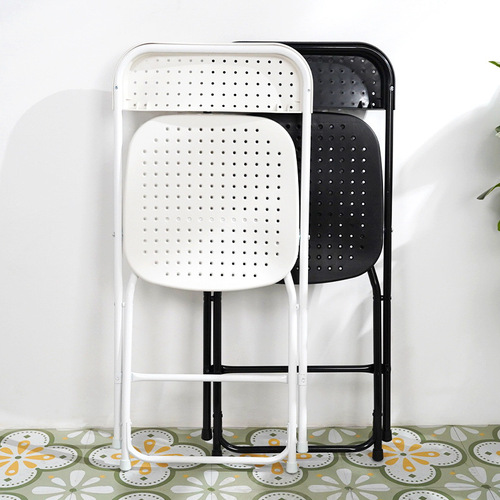 Exhibition folding chair training conference chair news chair simple office chair staff plastic chair outdoor activity chair stool