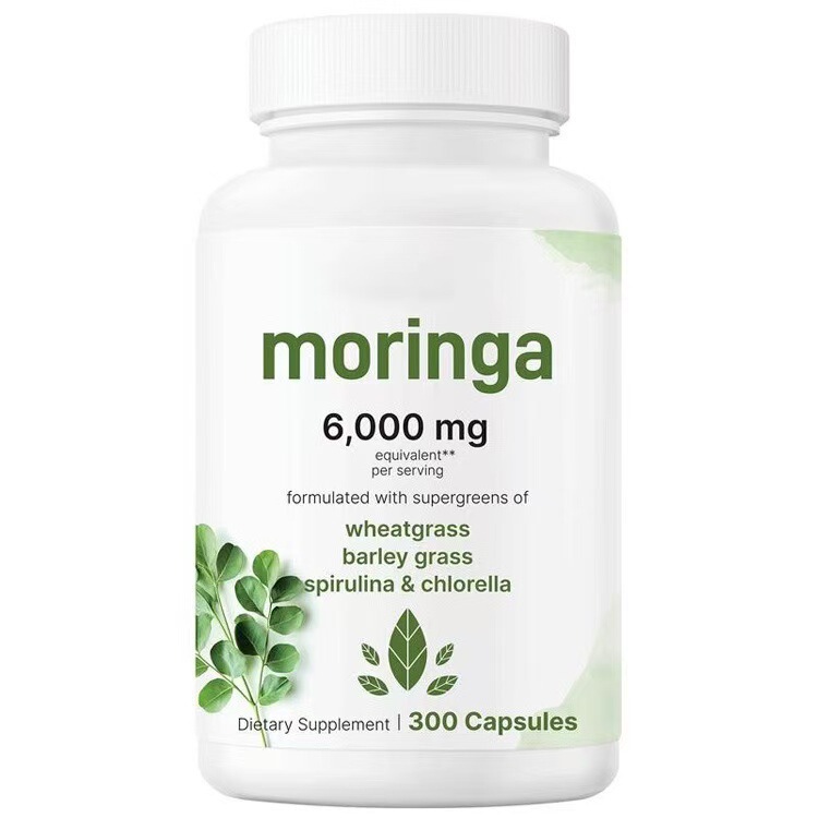 スポットTK ホットセール モリンガシード 6000mg 相当 300カプセル スーパーグリーンアルゴカプセル 300カプセル入り|undefined