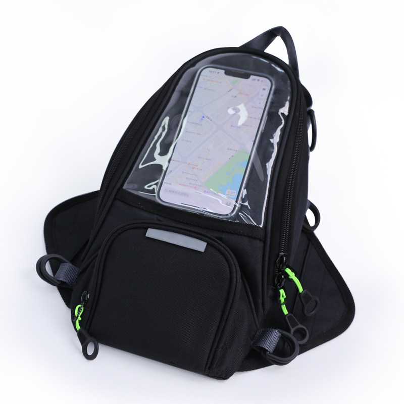 Fuente de fábrica bolsa de motocicleta bolsa de viaje imán navegación bolsa de tanque de combustible bolsa de tanque de motocicleta pantalla grande