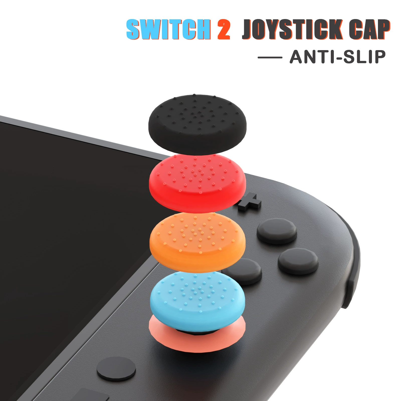 Левая и левая ручка рокер-капка, совместимая с Nintendo Switch 2 рокер-головка 3D нескользящая крышка