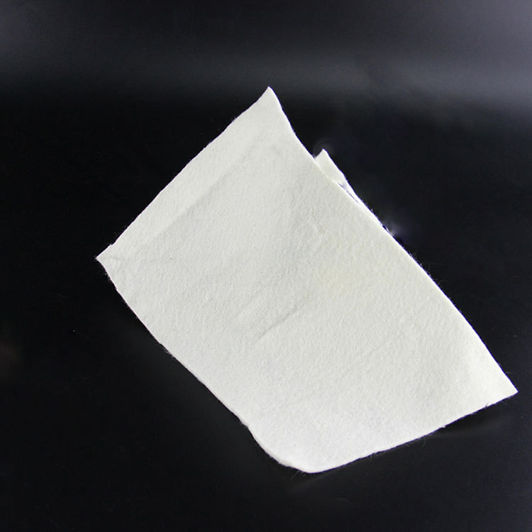 定制涤纶白色针刺棉毡聚酯纤维针刺无纺布针刺棉
