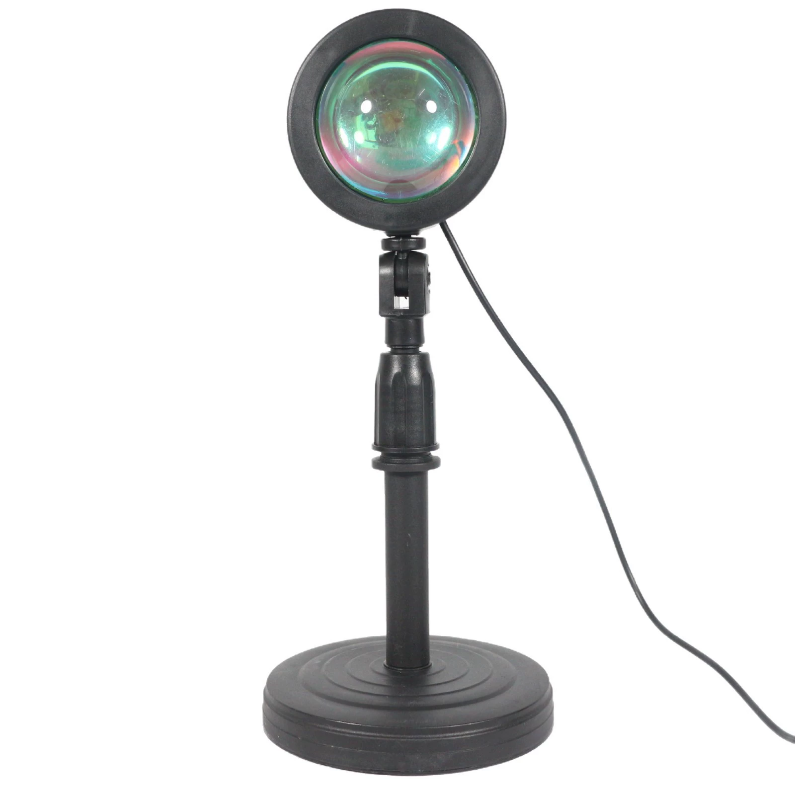 Люминесцентная светодиодная лампа-проектор Sunset LED Fill Light, 16 цветов через приложение+пульт или водяной рябь, 10–18 Вт, 26–32 см