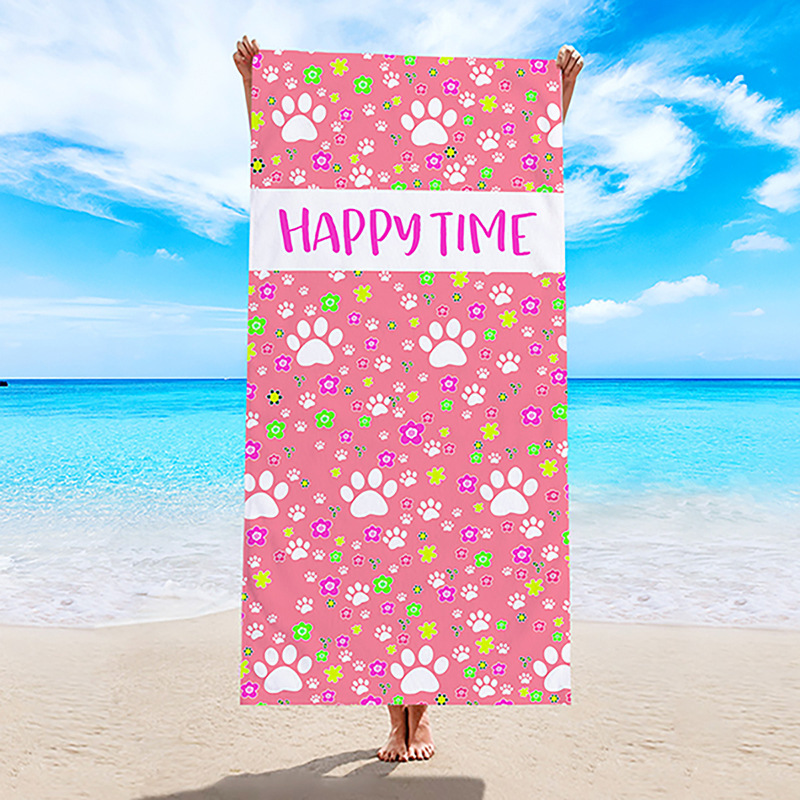 Toalla de playa transfronteriza, toalla de secado rápido, toalla de baño de microfibra, comercio exterior, Amazon, chal de natación con estampado digital europeo y americano