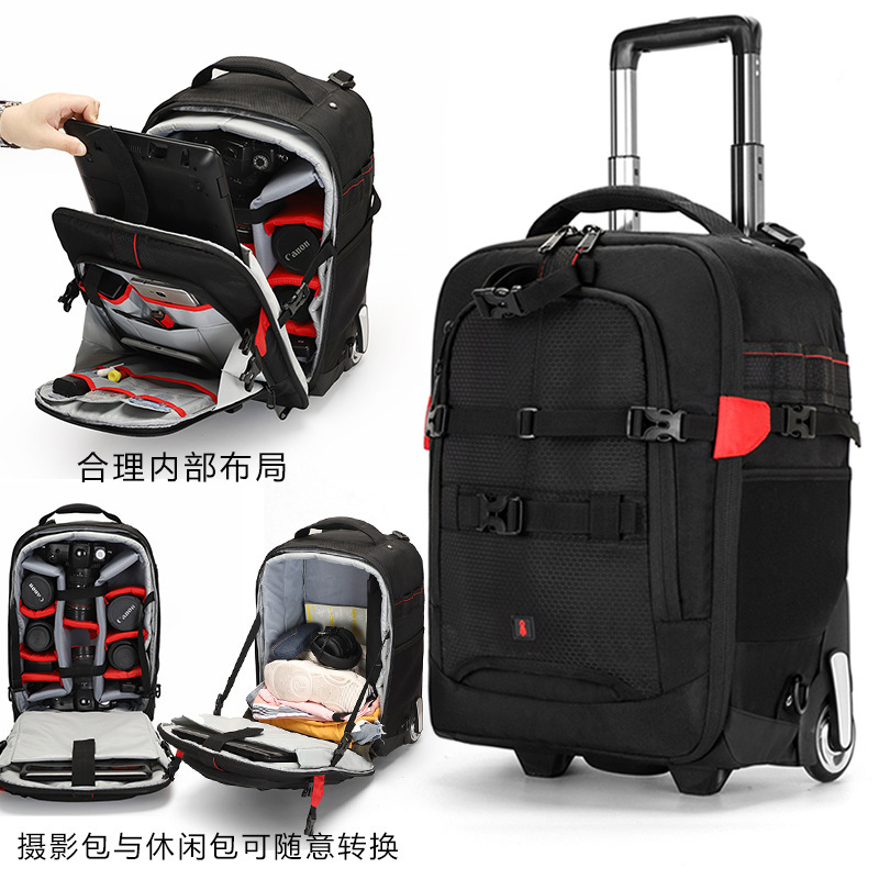 Yasiki Trolley Photography Bag Backpack Camera Bag Trolley Trolley Boarding Case Camera