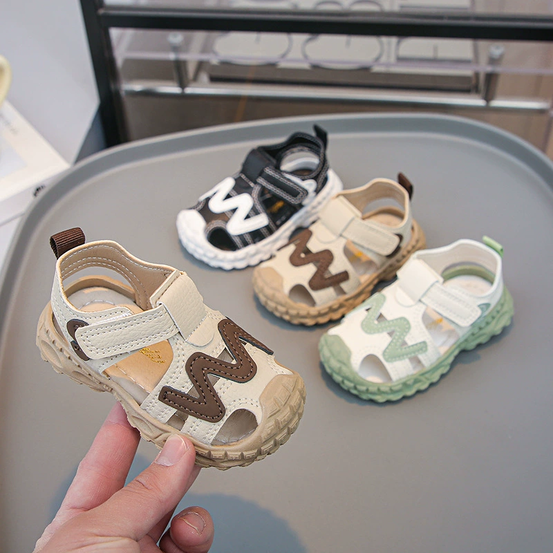 2025 новая летняя детская нескользкая донная повседневная сандалия для мальчиков мягкое дно