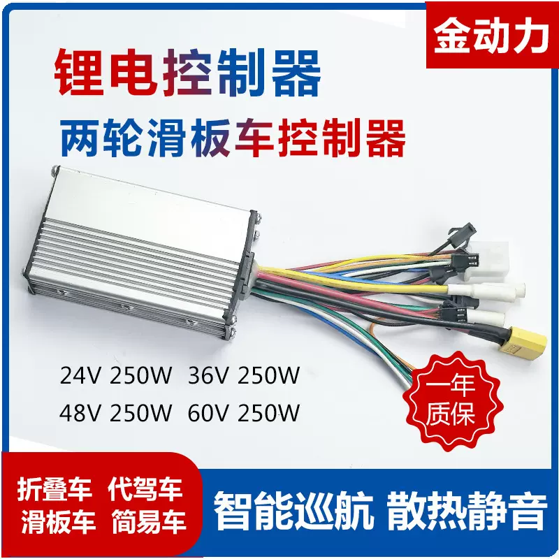 跨境小型电动车250W24V36V48V60V锂电电瓶车滑板车折叠车控制器