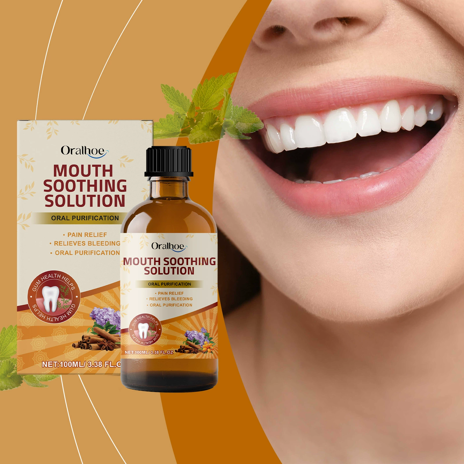 ORALHOE травяной раствор для ухода за полостью рта Уход за зубами