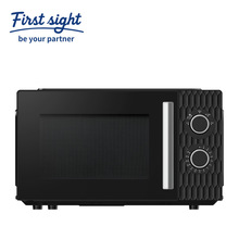 黑纹轻奢双旋钮微波炉 机械控温定时 家用商用加热解冻一体设备