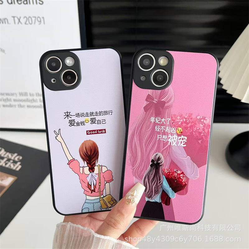 Suitable for Jianyou Painted S60 Mobile Phone Case X500 Cartoon Silicone Protective Cover Iq00Neo12 Fine Hole Soft Y600I