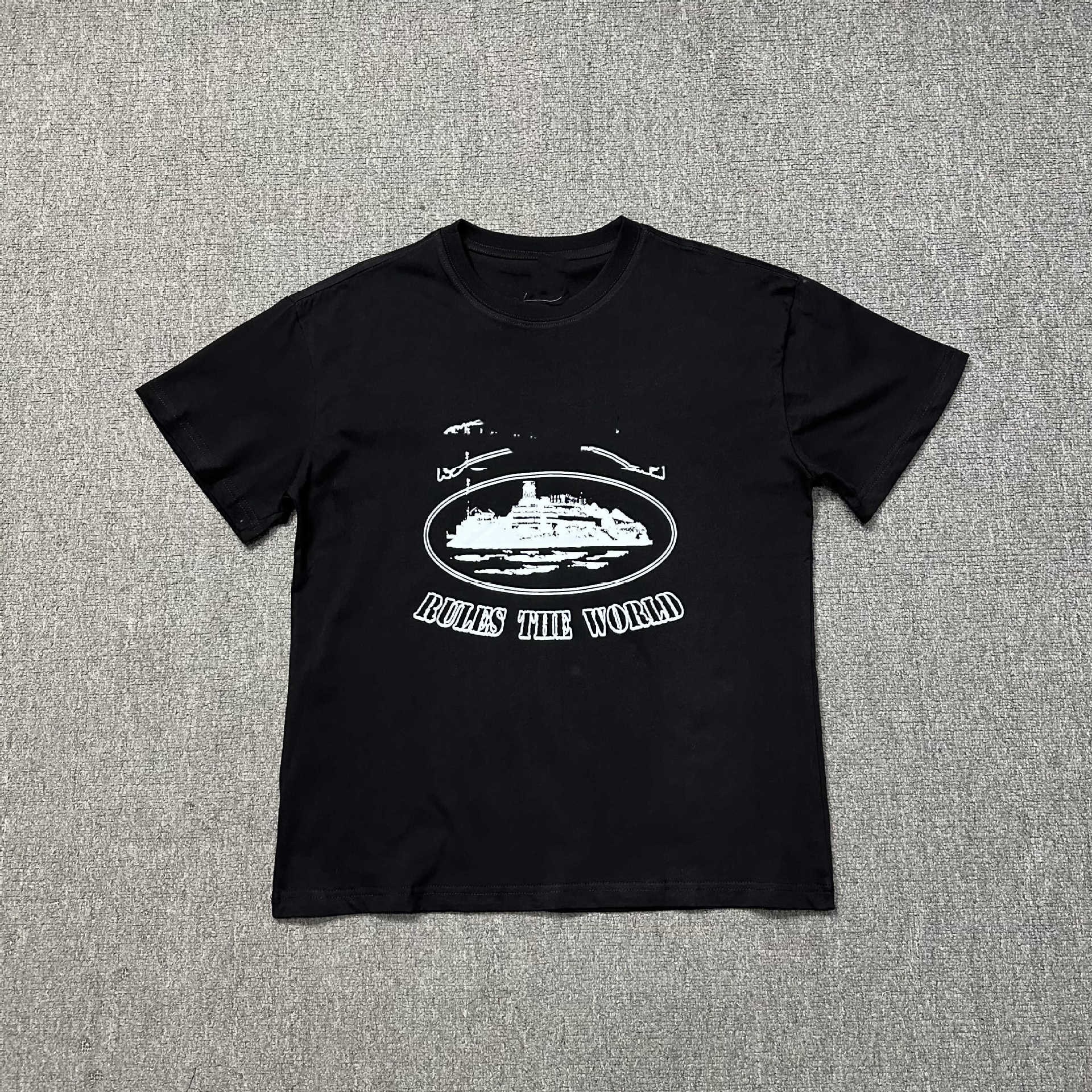 Corteiz RTW T-shirt Alcatraz Rules The World Black