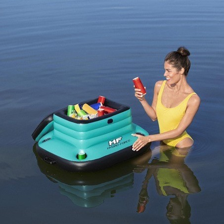 Bebidas de agua inflables bar de hielo taza de cola fiesta piscina aislamiento refrigerador de cerveza cubre cubículo de hielo