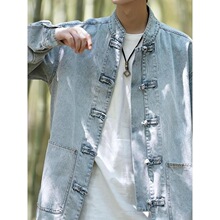 A 18768 New Chinese Style Denim Jacket ����ʽţ�мп� ��