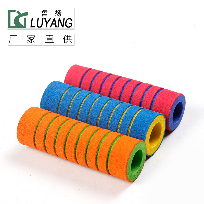 厂家生产NBR海绵套 双色异型护套 健身器材手把套