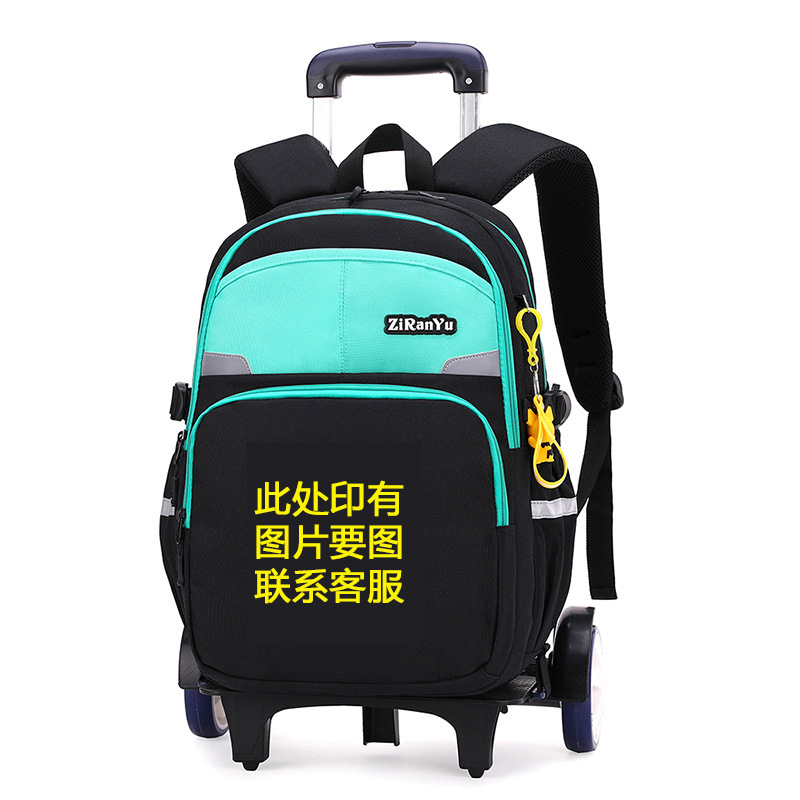 De una sola pieza de entrega nueva bolsa de carro de pescado natural Escuela Primaria Grado 2-6 protección ligera de la columna vertebral transfronteriza LOGO dedicado