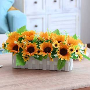 Plastic artificial flower silk flower dried bouquet simulation floral suit living room home decorations fence decoration flower arrangement wholesale