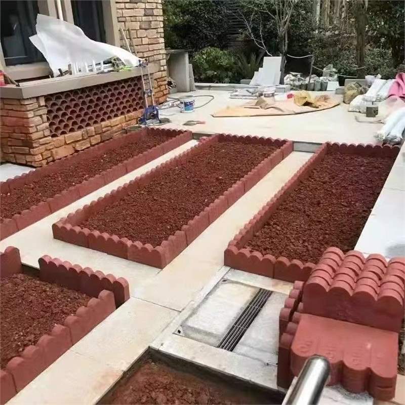 云南彩色水泥花池砖混凝土花池砖水泥花池砖户外花边砖花池围