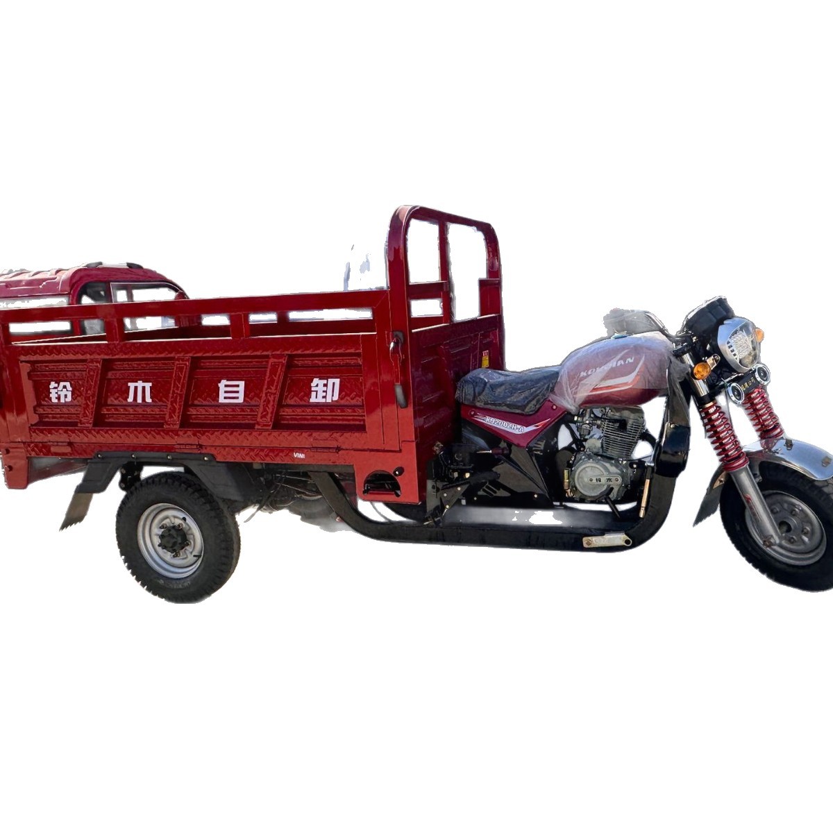 Motocicleta Triciclo de Carga Volquete de Hierro para Transporte de Mercancías
