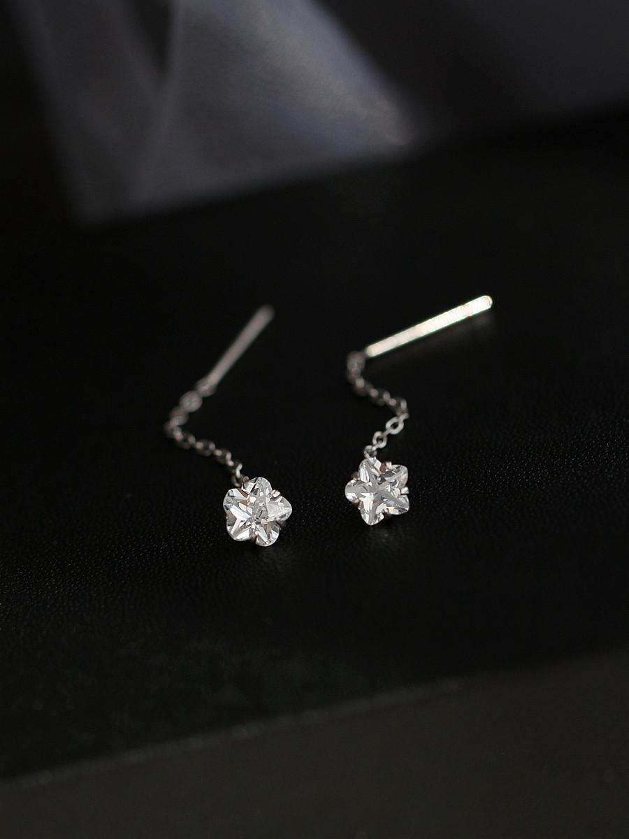 S925 plata esterlina ZIRCON pendientes nicho diseño pendientes para mujeres 2023 nuevo estilo pendientes otoño pendientes moda image 7