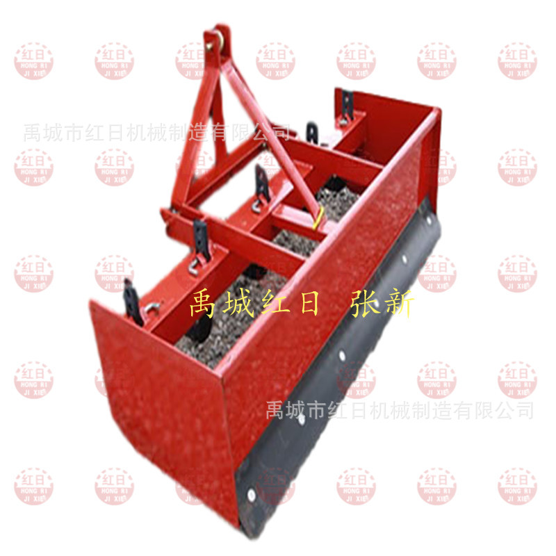 箱式平地机作业视频 拖拉机后悬挂平地机械 4齿箱式平地机1.2米宽