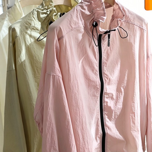 Lightweight Flower Bud Collar Sun Protection Clothing Upf50+ Outdoor Loose Casual Stand-Up Collar Thin Jacket for Women New Summer Style