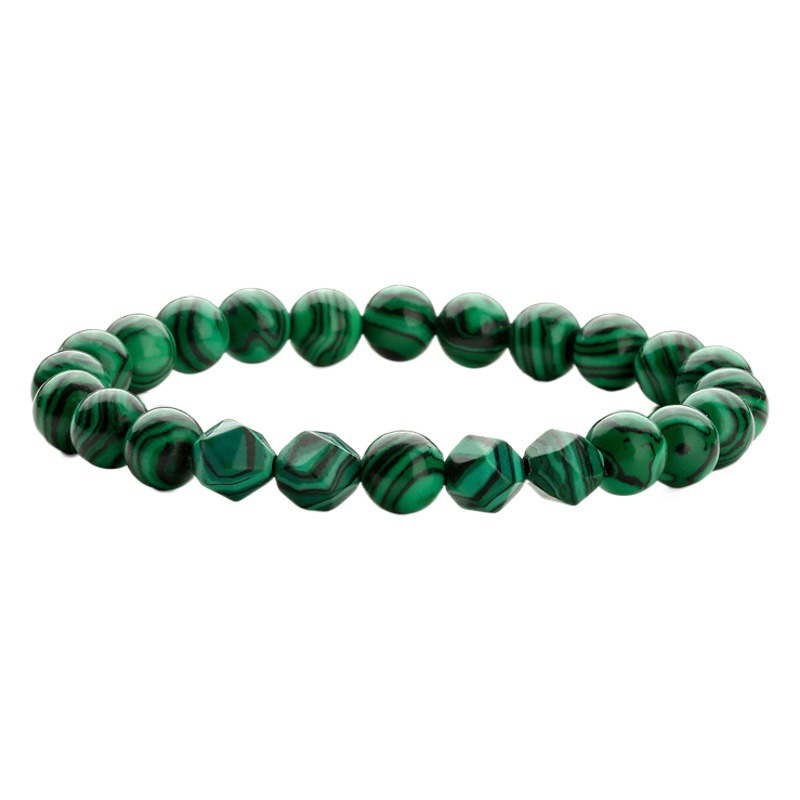 Pulsera transfronteriza europea y americana 4 Corte Rosa cristal amatista rojo ágata cuentas pulsera elástica pulsera de cuentas