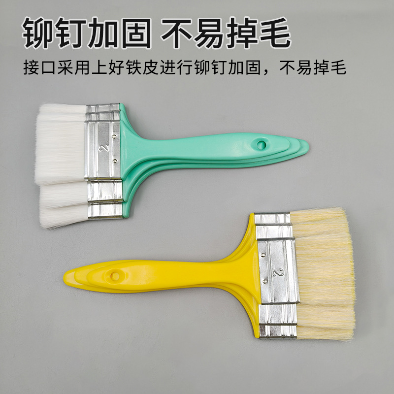 cepillo de lana mango de plástico no es fácil de perder pelo pintura de látex cepillo de fila cepillo de pelo suave cepillo de pelo acuoso aceite de cepillo de barbacoa