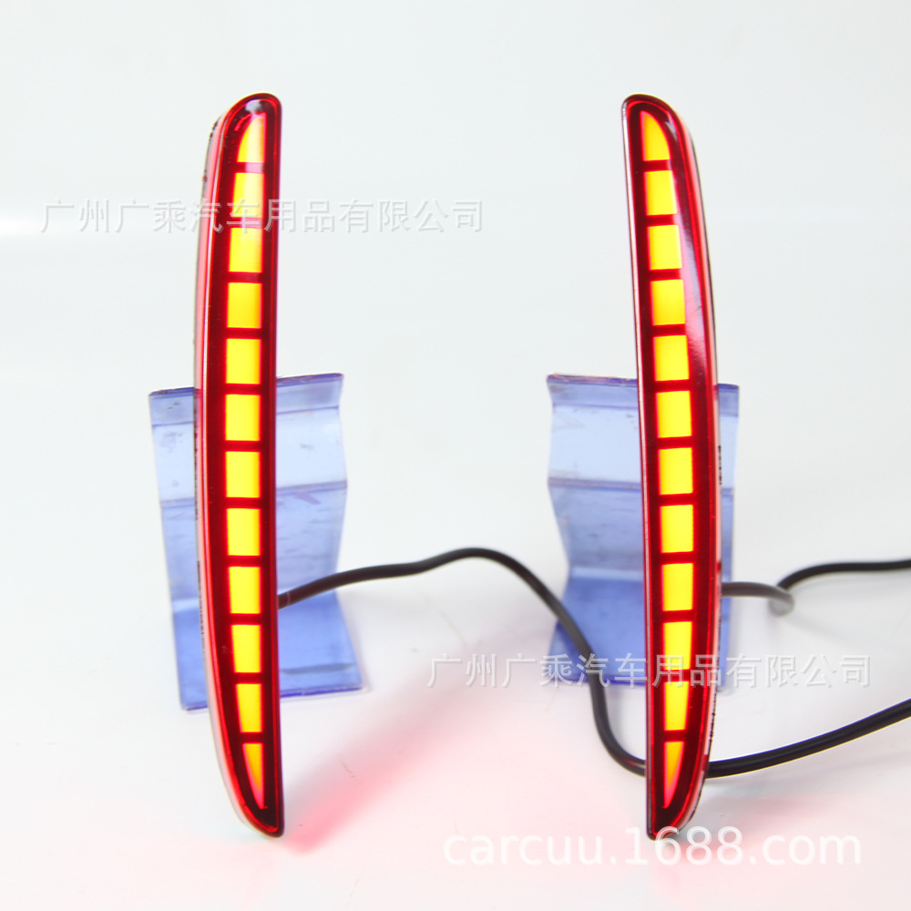 Aplicable a CIVIC typer Luz de parachoques trasero CIVIC 2 compartimento luz de freno luz de advertencia barra de luz de guía Luz de circulación diurna