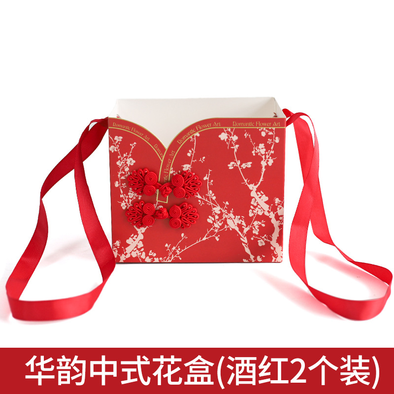 Día DE LA MUJER caliente primavera solo ramo flores caja regalo portátil simple creativo nueva tienda floral