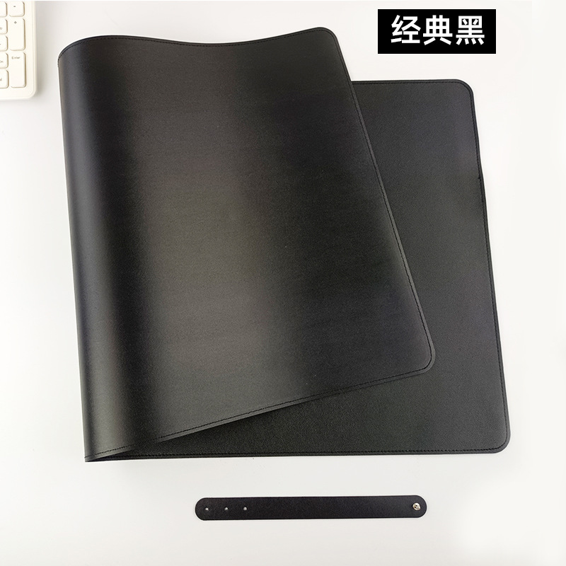 Alfombrilla de ratón de cuero de doble cara almohadilla de escritura de computadora de escritorio de la Oficina Creativa de gran tamaño almohadilla de ratón impermeable de cuero de la PU al por mayor