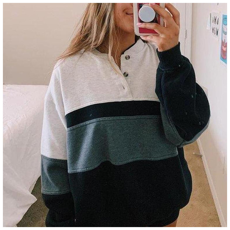 women s round neck loose plus velvet pullover sweatershirt nihaostyles wholesale clothing NSJRM81753