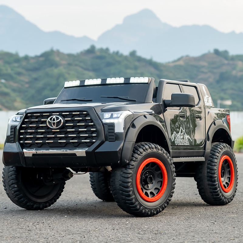 Coche de juguete eléctrico de dos personas para niños, coche de batería de control remoto, coche de regalo de cumpleaños para niños y niñas