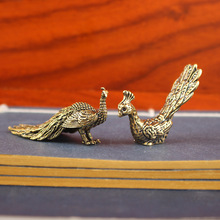 纯黄铜迷你袖珍猫头鹰宝宝桌面装饰品摆件动物猫头鹰宝宝摆件摆饰