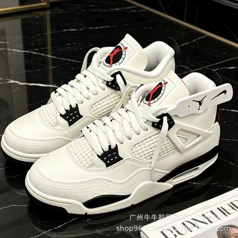 Leather Casual Sports Shoes, Pure Original 4 Lychee Pattern Putian Shoes, Practical Training High-Top Sneakers, Basketball Shoes, Aj4 Shoes, Jordan Leather Casual Sports Shoes, Pure Original 4 Lychee Pattern Putian Shoes, Practical Training High-Top Sneakers, Basketball Shoes, Aj4 Shoes, Jordan
