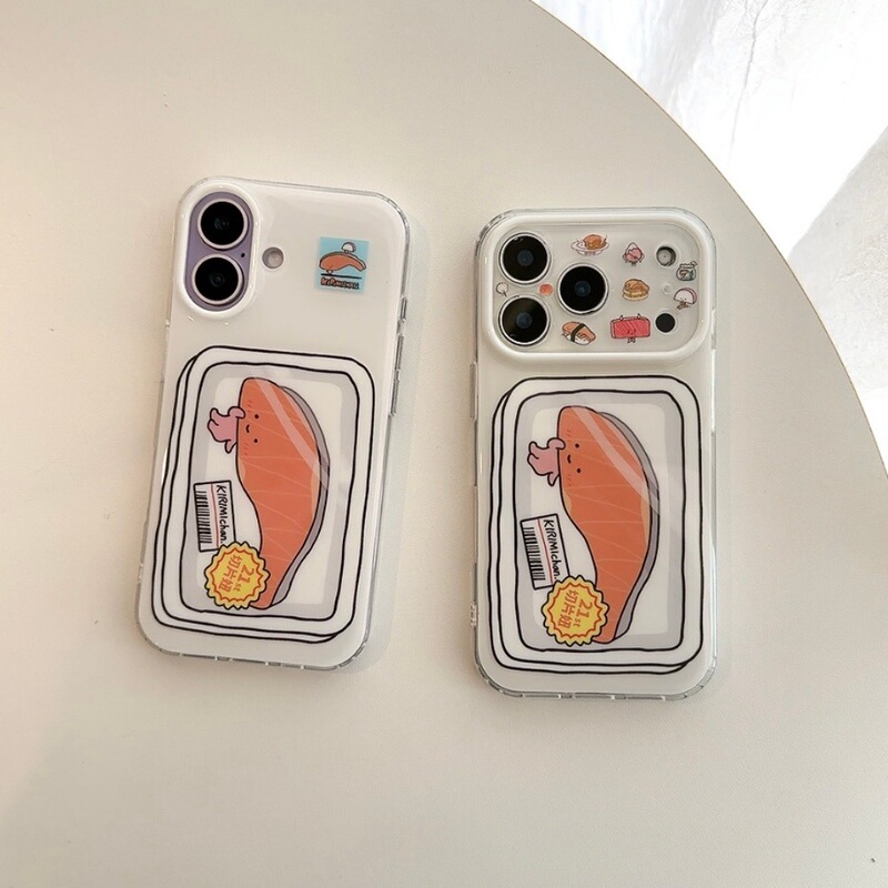 Cute Special Offer Salmon Phone Case Suitable for Apple 17/16Pro Cartoon Protective Cover Iphone15/14Pro Cute Special Offer Salmon Phone Case Suitable for Apple 17/16Pro Cartoon Protective Cover Iphone15/14Pro