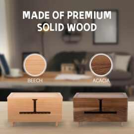 桌面电线收纳盒插座插线板盒实木集线盒电源线整理线盒插排集线盒