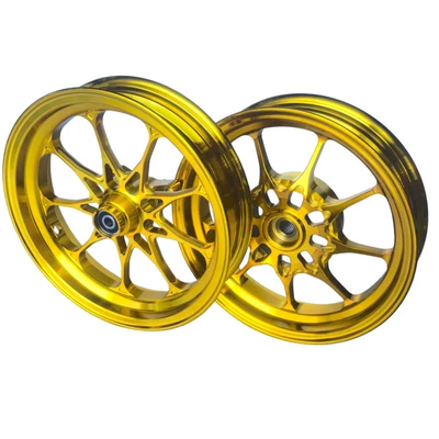 10inch Motorcycle Wheel Hub Suitable Hub - 10-inch-25-wide-bauhinia-yamaha-gold-cnc-aluminum-wheel-mh