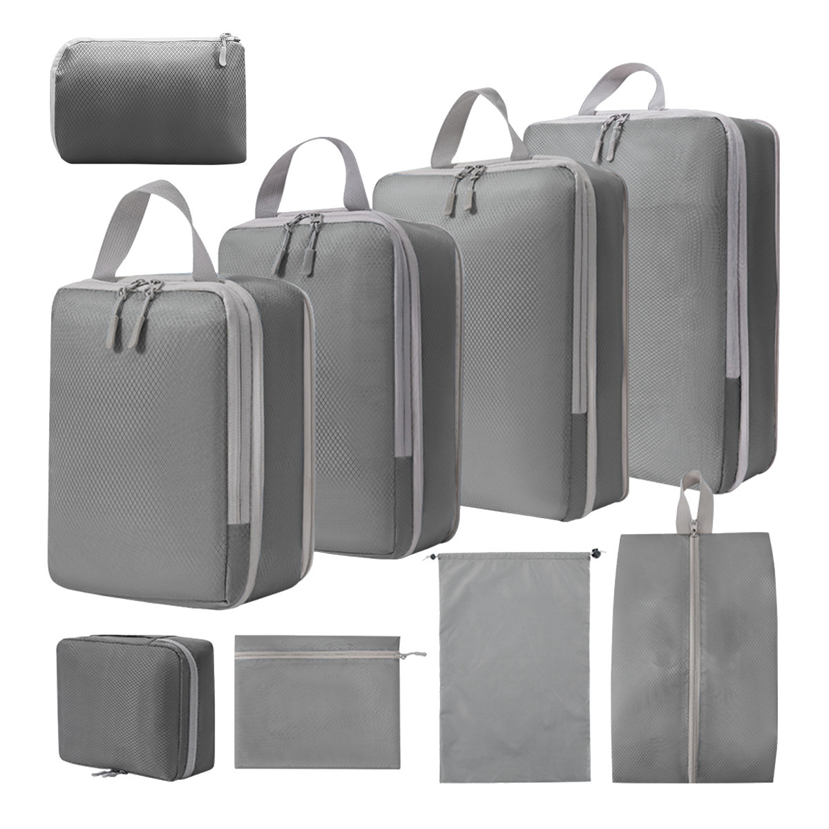압축 보관 9 종 세트 (회색)