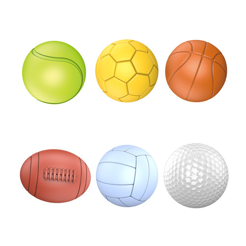 New baby colorful soft rubber ball for infants and young children 0-1-3 years old hand ball, good gift 6-piece set of caressing ball gift box