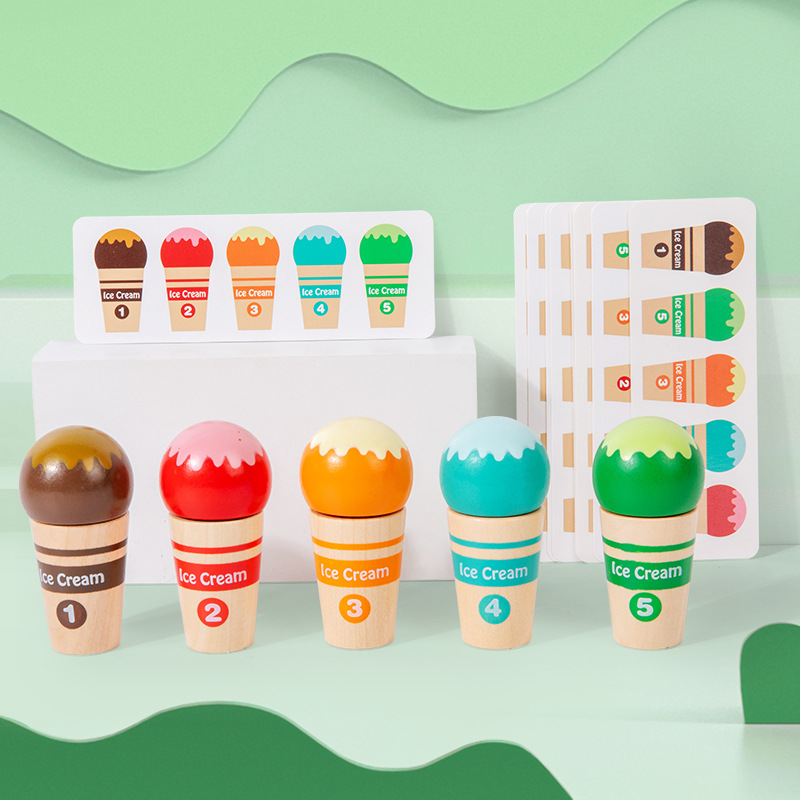 Juego de cocina de juguete de helado de helado para niños 3-6 años regalo de cumpleaños para niñas image 1